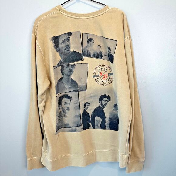 Jonas Brothers Indy Crew Neck Offical Tour Sweatshirt Unisex Large 2023 - Picture 4 of 5